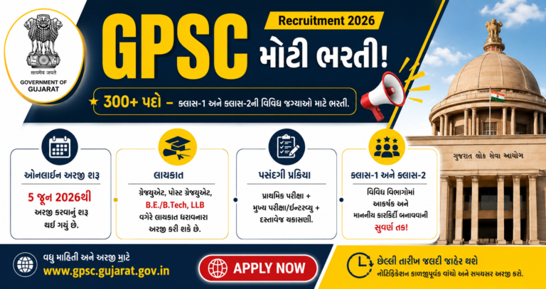 GPSC Recruitment 2026