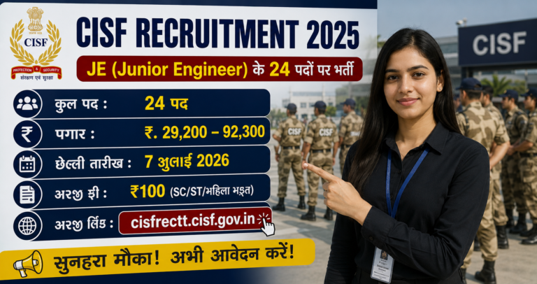 CISF Para Medical Staff Recruitment 2026
